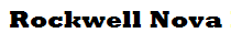 Rockwell Nova Extra Bold